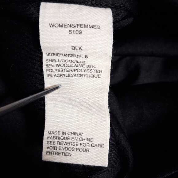 WOOLRICH Plaid Mini Skirt Black Red Wool Blend Preppy Tartan Academia Cabincore - Picture 5 of 5